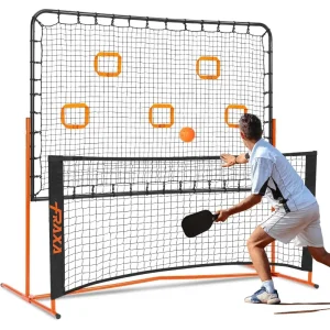 Pickleball Net for Solo Practice Drives Dinks Volley Accuracy